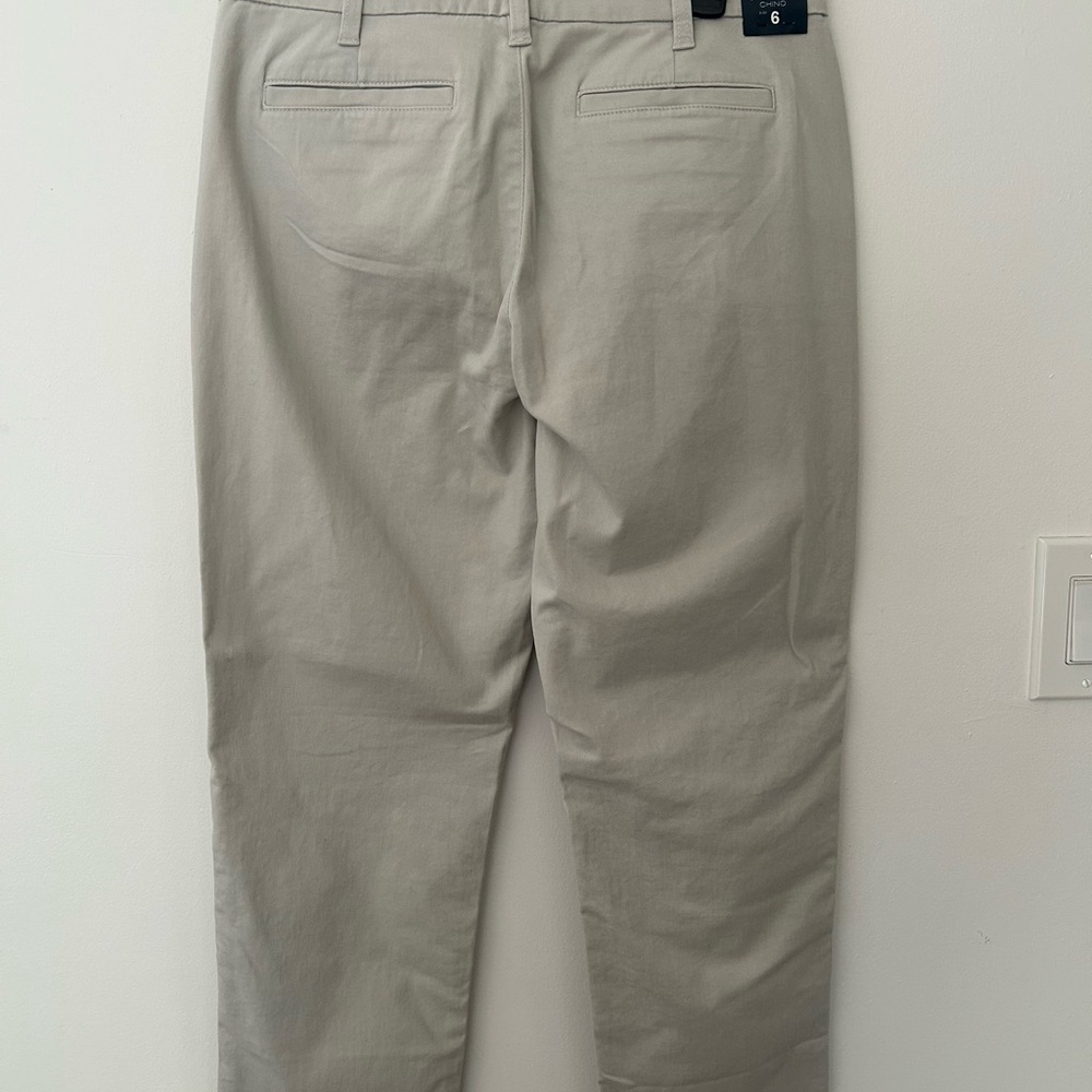 J. Crew Women's  High Rise Girlfriend Straight Leg Khaki - Picture 11 of 15